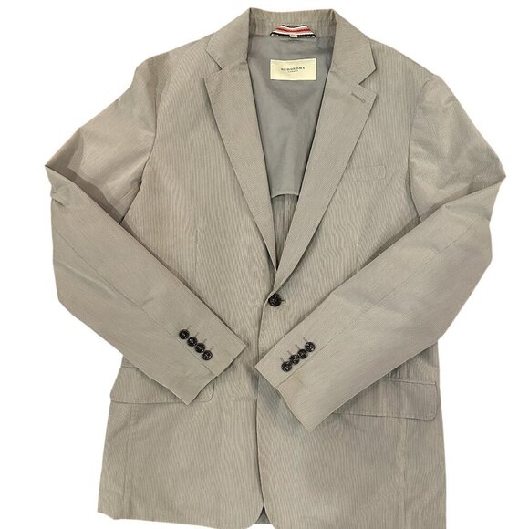 Burberry Men's Light Blue barely there Pinstripe Blazer Size Large - Picture 1 of 6